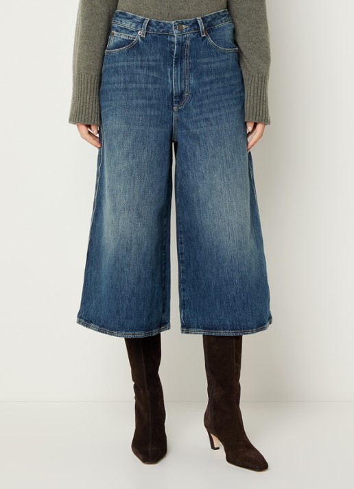 Soeur Lyse high waist wide fit korte broek van denim