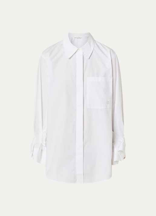 Sofie Schnoor Abby blouse met borstzak - voorkant 3 gebroken wit