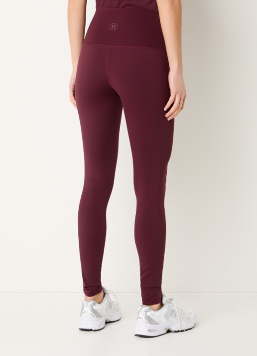 Sofie Schnoor Adelaspo high waist trainingslegging met stretch - achterkant bordeauxrood