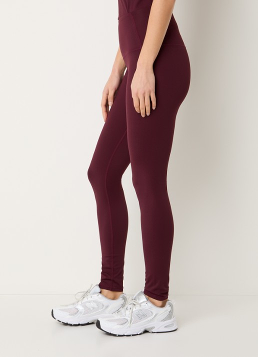 Sofie Schnoor Adelaspo high waist trainingslegging met stretch - detail 5 bordeauxrood