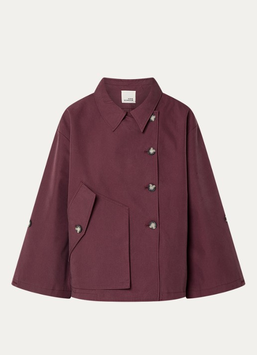 Sofie Schnoor Agatha jack met klepzak - voorkant bordeauxrood