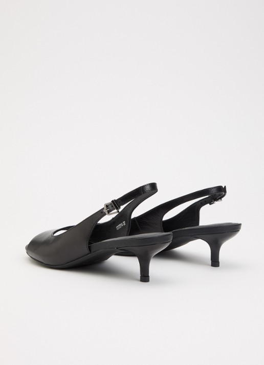 Sofie Schnoor Amies sandalette van leer - achterkant 5 zwart