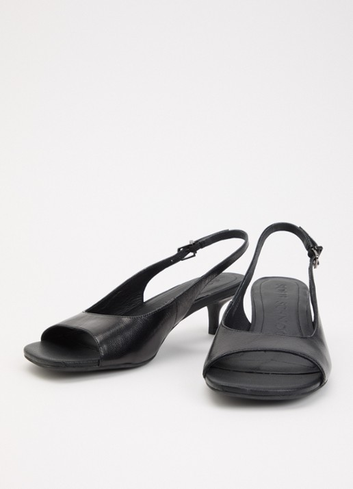 Sofie Schnoor Amies sandalette van leer - detail 2 zwart