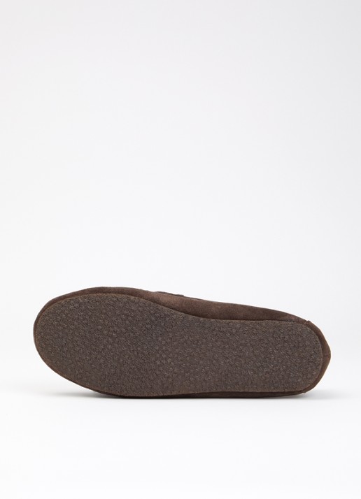 Sofie Schnoor Ammiesw pantoffel van suède met vacht - detail 5 donkerbruin