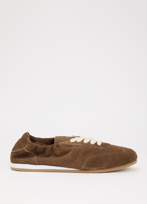 Sofie Schnoor Avysw sneakerina van suède - voorkant lichtbruin
