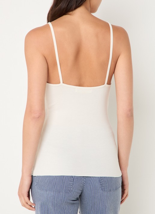 Sofie Schnoor Ayoo tanktop met kant - achterkant gebroken wit