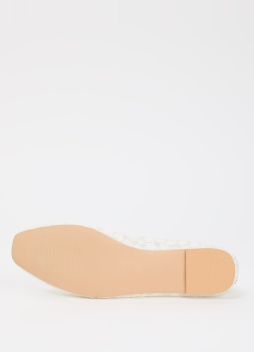 Sofie Schnoor Ballerina met leren details - detail 5 gebroken wit