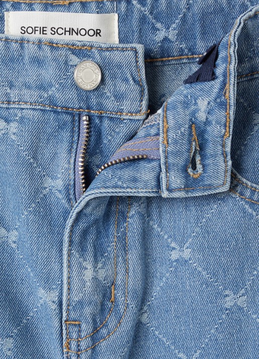 Sofie Schnoor Balloon fit jeans met print - detail 3 indigo
