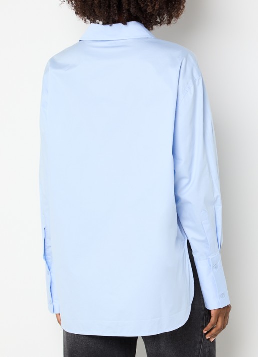 Sofie Schnoor Blouse met borstzak - achterkant 4 lichtblauw