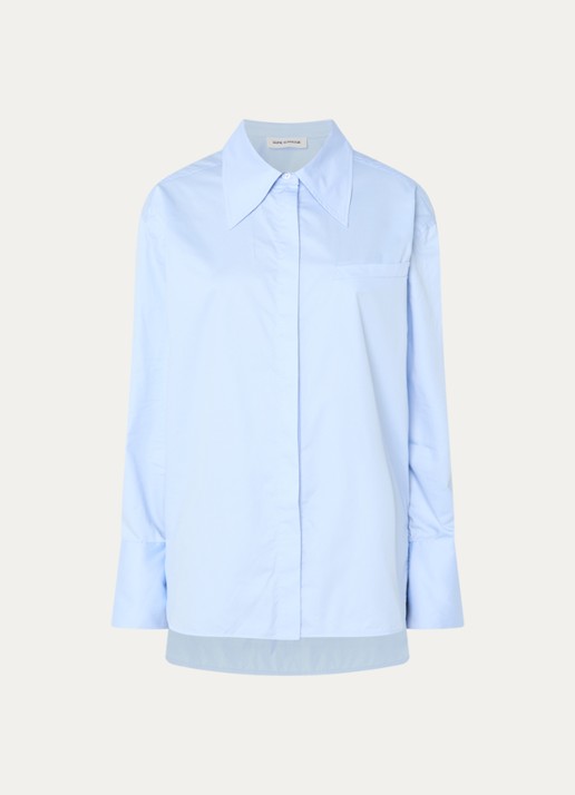 Sofie Schnoor Blouse met borstzak - voorkant lichtblauw