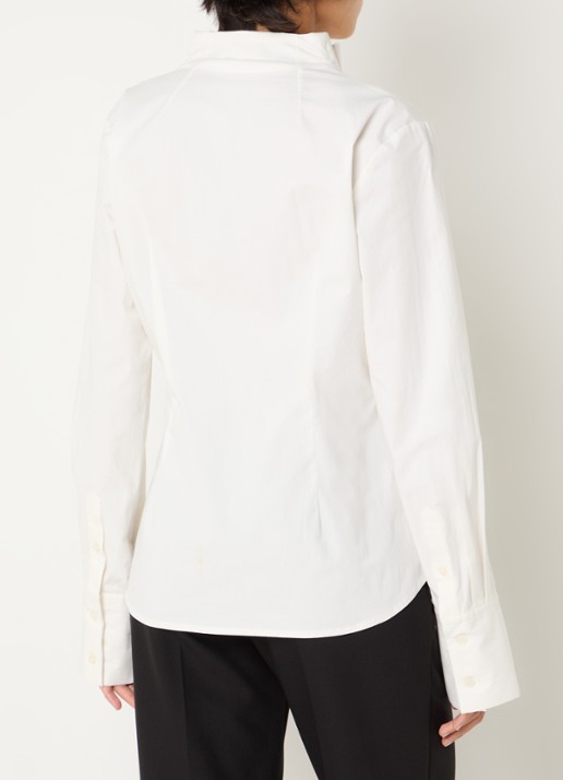 Sofie Schnoor Edensw blouse met opstaande kraag - achterkant 2 gebroken wit