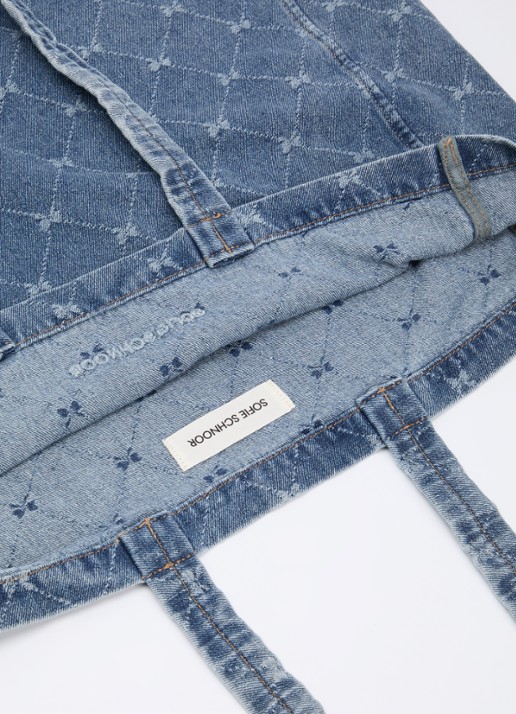 Sofie Schnoor Elin shopper van denim  - detail indigo