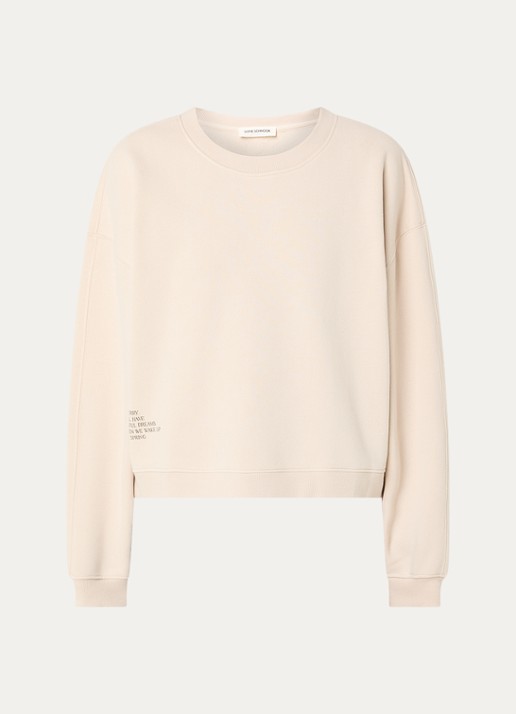 Sofie Schnoor Elin sweater met print - voorkant beige