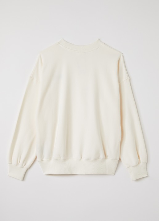Sofie Schnoor Elisy sweater met borduring - voorkant 3 gebroken wit