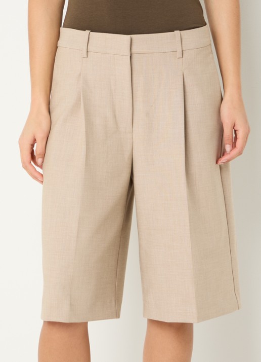 Sofie Schnoor Elsysw high waist wide fit korte broek met steekzakken