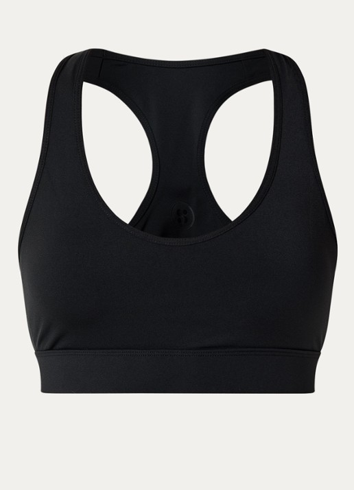 Sofie Schnoor Emalyspo sport bh met medium support - voorkant 3 zwart