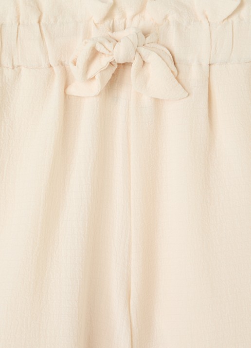 Sofie Schnoor Estrella straight fit korte broek met steekzakken - detail gebroken wit