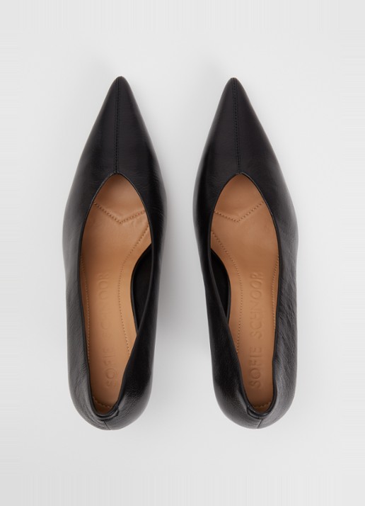 Sofie Schnoor Gigi pump van leer - detail 2 zwart