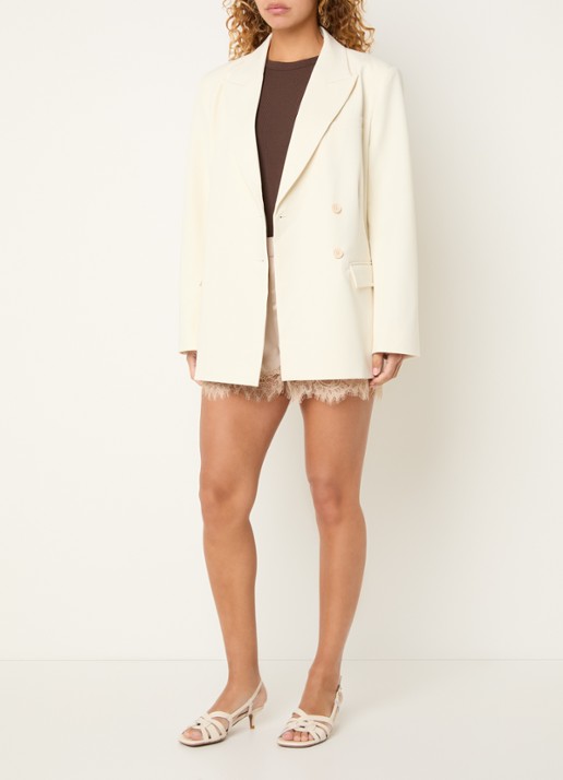 Sofie Schnoor Harpirsw double breasted blazer - voorkant 3 ivoor