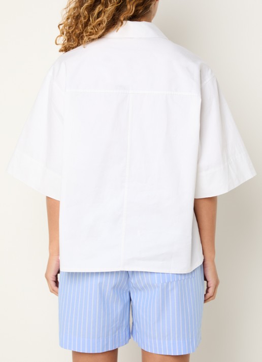Sofie Schnoor Harveysw blouse met polokraag - achterkant 3 wit