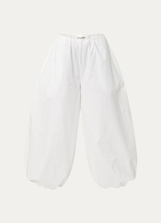 Sofie Schnoor Imirasw low waist balloon fit broek met steekzakken - voorkant 3 wit