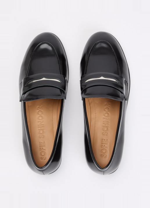 Sofie Schnoor Isasw loafer van leer  - detail 6 zwart