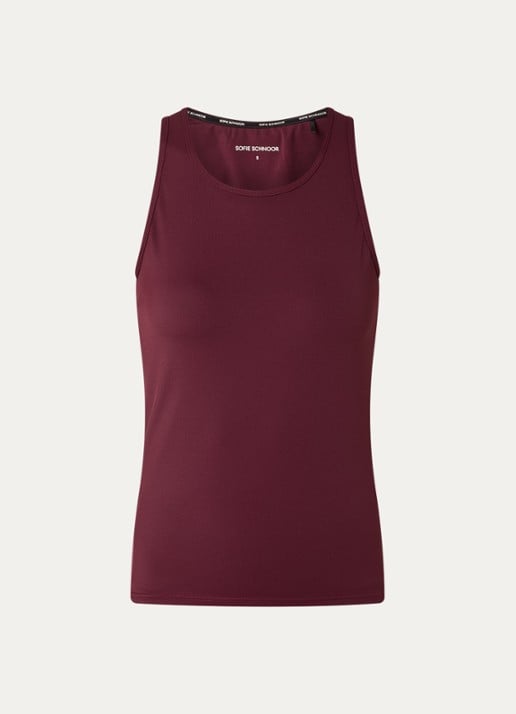 Sofie Schnoor Janetspo tanktop met stretch - voorkant 3 bordeauxrood