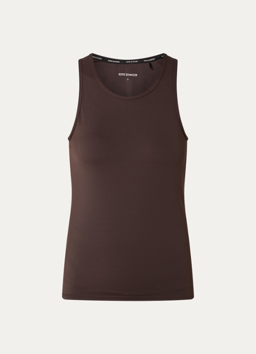 Sofie Schnoor Janetspo tanktop met stretch - voorkant 3 donkerbruin