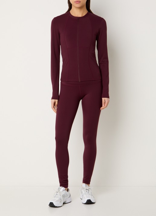Sofie Schnoor Jayaspo sweatvest met stretch - voorkant 2 bordeauxrood