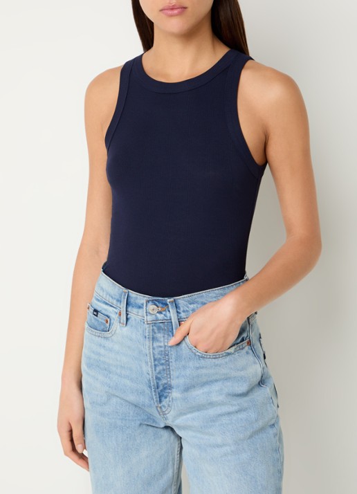 Sofie Schnoor Julliesw tanktop met ribstructuur