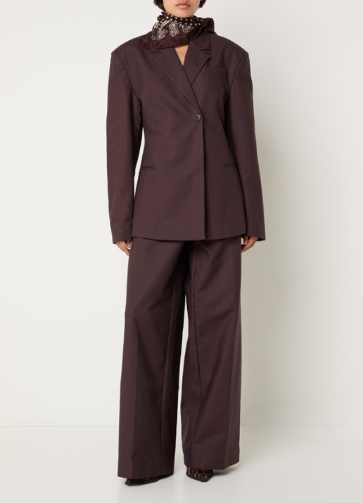 Sofie Schnoor Juvasw double-breasted blazer - voorkant 2 bruin