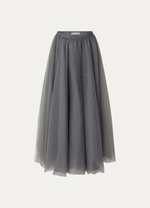 Sofie Schnoor Kayla maxi rok - voorkant donkergrijs