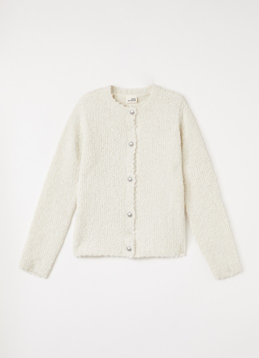 Sofie Schnoor Kyrasy grofgebreid vest in wolblend