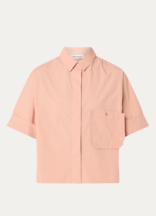 Sofie Schnoor Leanasw blouse met borstzak - voorkant 2 oudroze