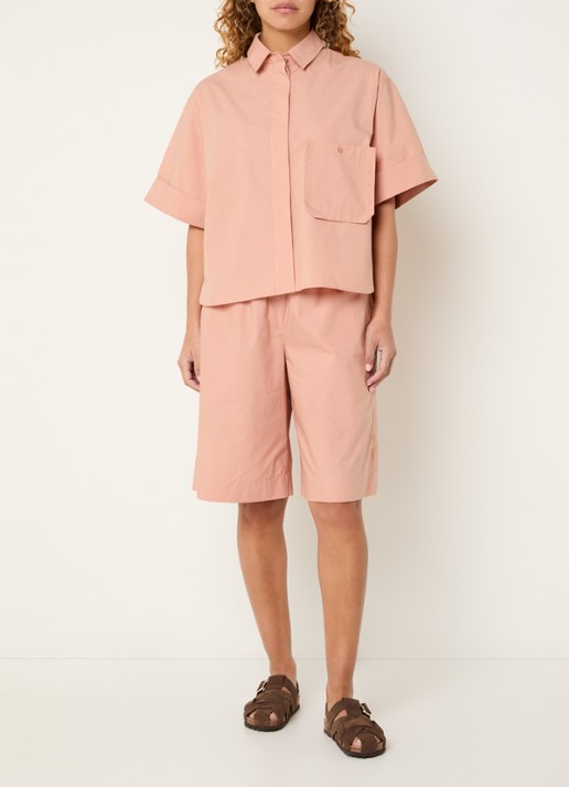 Sofie Schnoor Leanasw blouse met borstzak - voorkant 3 oudroze