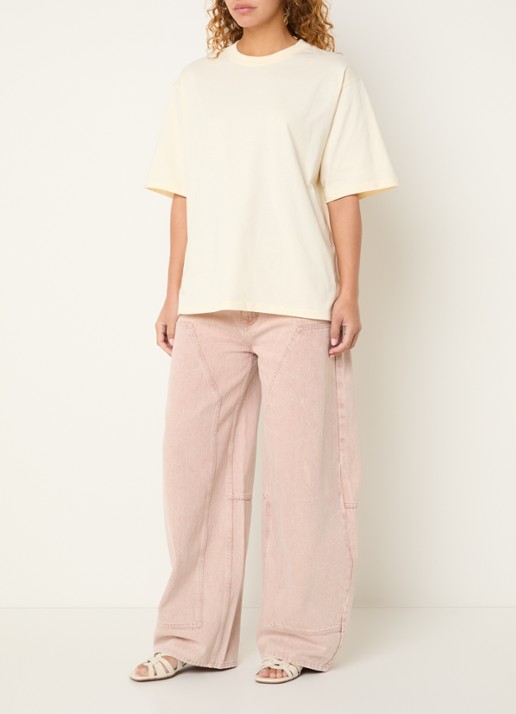 Sofie Schnoor Maesw T-shirt met backprint - voorkant 2 ivoor
