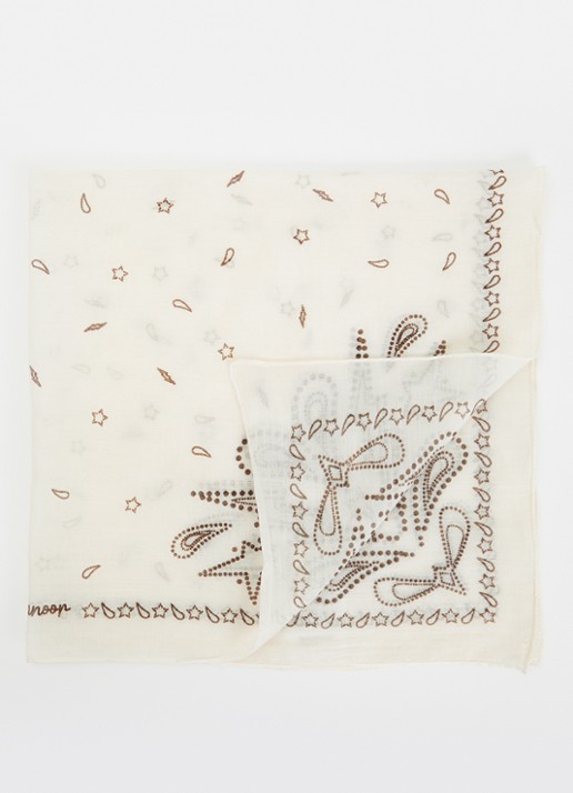 Sofie Schnoor Marilysw sjaal met paisley dessin 55 x 55 cm