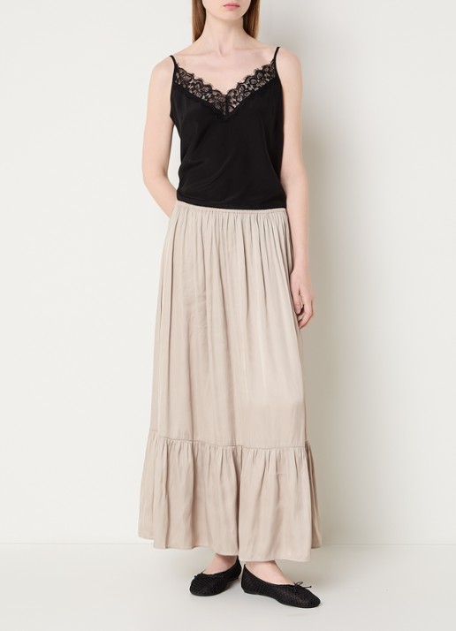 Sofie Schnoor Miliasw midi rok  - voorkant 3 beige