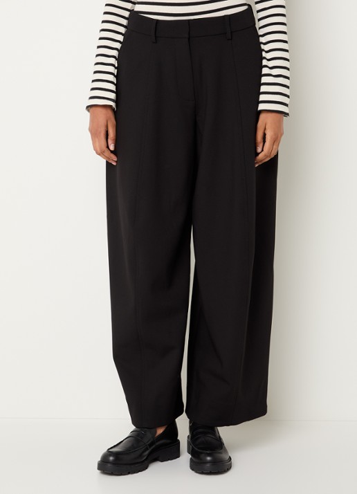 Sofie Schnoor Modena high waist wide fit pantalon met steekzakken