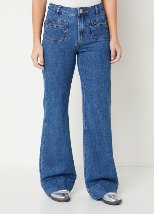 Sofie Schnoor Noelle high waist flared jeans met medium wassing