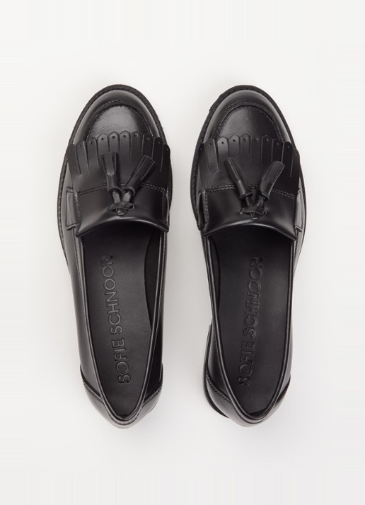 Sofie Schnoor Olivia loafer van leer - detail 3 zwart