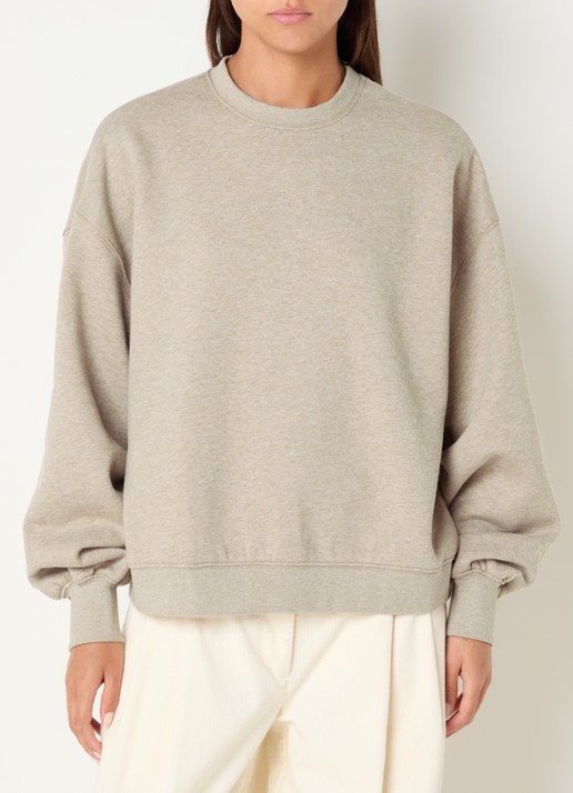 Sofie Schnoor Otila oversized sweater met backprint - achterkant 2 beige