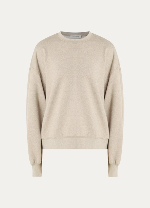 Sofie Schnoor Otila oversized sweater met backprint - voorkant 3 beige