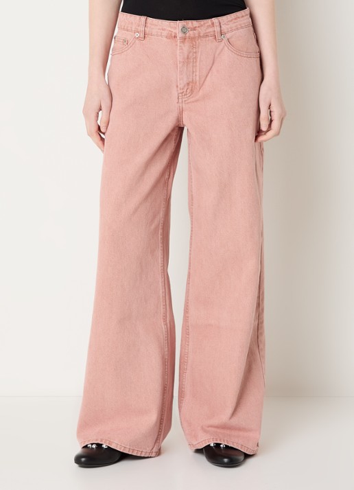 Sofie Schnoor Ozzi high waist wide leg jeans met gekleurde wassing