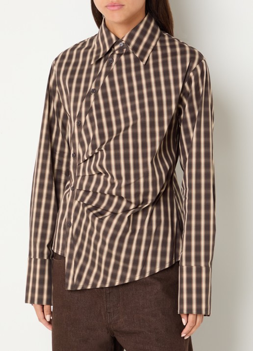 Sofie Schnoor Paige oversized blouse met ruitdessin