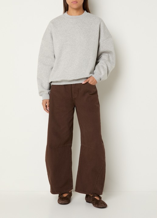 Sofie Schnoor Paross sweater met ronde hals - voorkant 3 grijs