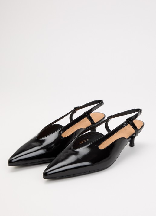 Sofie Schnoor Rill slingback van leer - detail zwart