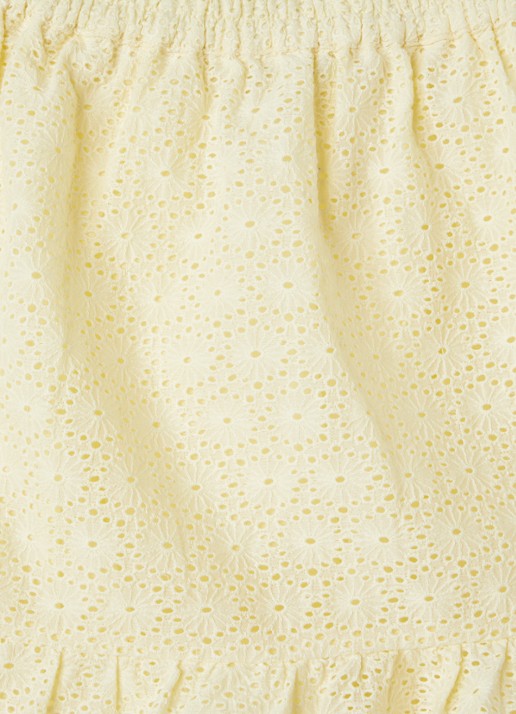 Sofie Schnoor Rok met broderie - detail lichtgeel