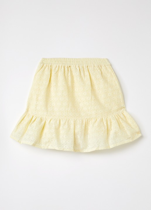 Sofie Schnoor Rok met broderie - voorkant 3 lichtgeel