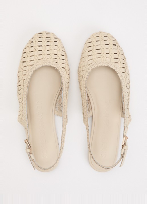 Sofie Schnoor Saisw slingback van leer - detail 3 creme